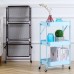 Storage Rack Trolley Free Installation 3  Layer for kitchen Bathroom Office Supplies