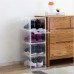 1 Piece Plastic Shoe Box Thicken PP Transparent Filp Cover Shoes Storage Racks Stackable Organizer Drawer Sneaker Shoe Case