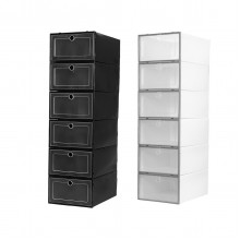 6PCS SET Shoe Storage Box Dust  proof Dirt  proof Foldable Odor  free Drawer Container Washable Stackable Shoe Box