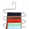 5 Layers Pants Hanger Trousers Towels Hanging Cloth Clothing Rack Space Saver