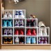 1 Piece Plastic Shoe Box Thicken PP Transparent Filp Cover Shoes Storage Racks Stackable Organizer Drawer Sneaker Shoe Case