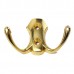 Retro Clothes Double Hooks Coat Hat Robe Holder Wall Hanger Zinc Alloy