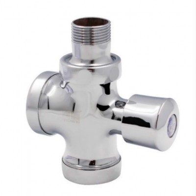 Stool Flush Valve Urinal Delay Valve Hand Press Flush Valve  Style  1 Inch Copper Large