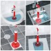 Household Sewer Dredge Toilet Suction Cup Vacuum Powerful Suction Pump  Style  Stainless Steel Rod