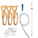 Kitchen Pipe Dredge Hook Sewer Toilet Anti  Blocking Sink Dredge Kit  Style  6 PCS Set  4