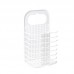 Household Bathroom Wall  Mounted Perforation  Free Folding Dirty Clothes Basket Toy Storage Basket  White