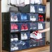 1 Piece Plastic Shoe Box Thicken PP Transparent Filp Cover Shoes Storage Racks Stackable Organizer Drawer Sneaker Shoe Case