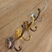 Retro Zinc Alloy Mount Hooks Towel Clothes Hat Coat Hanger for Door Wall