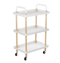 Square 3  story Nordic Movable Shelf Wrought Iron Living Room Tea Art Round Trolley Kitchen Bathroom Storage Rack